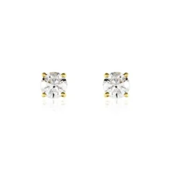 Boucles D'oreilles Puces Victoria Or Jaune Diamant-Histoire d'Or Discount