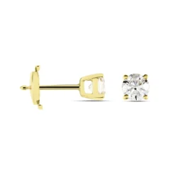 Boucles D'oreilles Puces Victoria Or Jaune Diamant-Histoire d'Or Discount