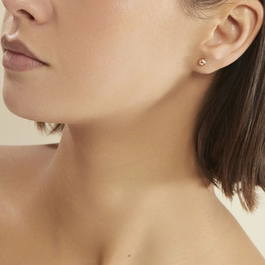 Histoire d'Or Boucles D'oreilles Puces Virgie