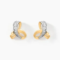 Boucles D'oreilles Puces Volute-Histoire d'Or Discount
