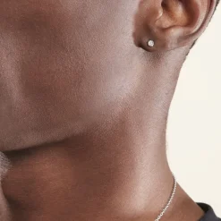 Histoire d'Or Boucles D'oreilles Puces Victoria Platine Blanc Diamant