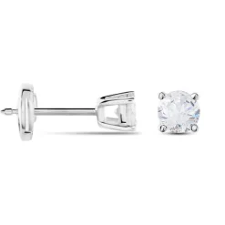 Histoire d'Or Boucles D'oreilles Puces Victoria Or Blanc Diamant