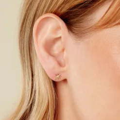 Boucles D'Oreilles Puces Varlam Or Jaune-Histoire d'Or Sale