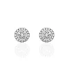 Histoire d'Or Boucles D'oreilles Puces Verane Argent Blanc Oxyde De Zirconium