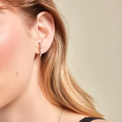 Histoire d'Or Boucles D'oreilles Puces Winter Sweetness Argent Blanc Oxyde