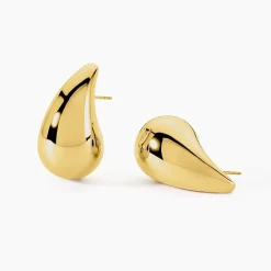 Histoire d'Or Boucles D'oreilles Puces Xenia Acier Jaune