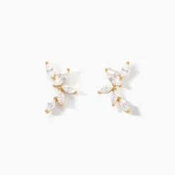 Boucles D'oreilles Puces Youssa Or Jaune Oxyde De Zirconium-Histoire d'Or Discount
