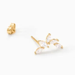 Boucles D'oreilles Puces Youssa Or Jaune Oxyde De Zirconium-Histoire d'Or Discount