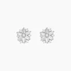 Boucles D'oreilles Puces Ysatis Argent Blanc Oxyde De Zirconium-Histoire d'Or Outlet