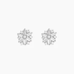 Boucles D'oreilles Puces Ysatis Argent Blanc Oxyde De Zirconium-Histoire d'Or Outlet