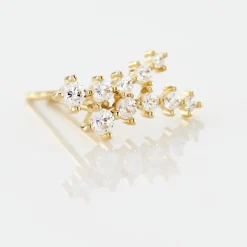 Boucles D'oreilles Puces Youssa Barrettes Or Jaune Oxyde De Zirconium-Histoire d'Or Hot