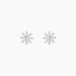 Boucles D'oreilles Puces Yuala Argent Blanc-Histoire d'Or Best