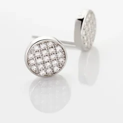 Histoire d'Or Boucles D'oreilles Puces Yesim Argent Blanc Oxyde De Zirconium