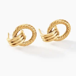 Boucles D'oreilles Puces Zareen Or Jaune-Histoire d'Or New