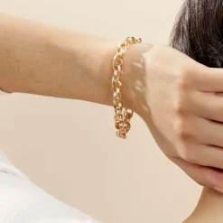 Bracelet Aaron Maille Fantaisie Or Jaune-Histoire d'Or