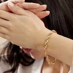 Histoire d'Or Bracelet Aaron Maille Fantaisie Or Jaune