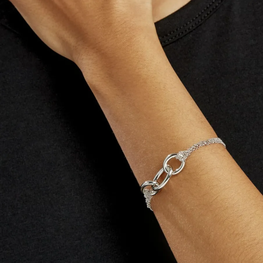 Histoire d'Or Bracelet Abassia Argent Blanc