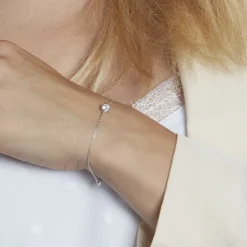 Histoire d'Or Bracelet Abha Argent Blanc Oxyde De Zirconium