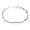 Histoire d'Or Bracelet Abie Torsade Argent Blanc