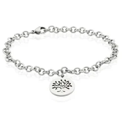Bracelet Acier Blanc Ganet-Histoire d'Or New