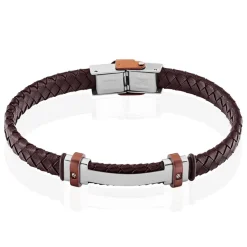 Bracelet Acier Blanc Ludovic Oxyde De Zirconium-Histoire d'Or Discount