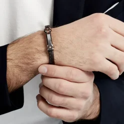 Bracelet Acier Blanc Ludovic Oxyde De Zirconium-Histoire d'Or Discount