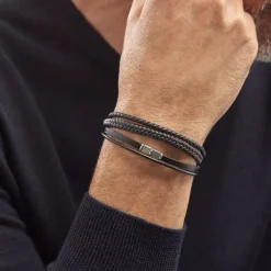 Histoire d'Or Bracelet Acier Blanc Romain