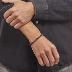 Histoire d'Or Bracelet Acier Noir Daryll