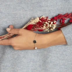 Bracelet Adonya Argent Blanc Céramique Et Oxyde De Zirconium-Histoire d'Or Sale