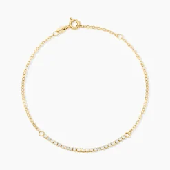 Bracelet Ajith Or Jaune Oxyde De Zirconium-Histoire d'Or