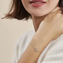 Histoire d'Or Bracelet Akiko Argent Blanc Perle De Culture Et Oxyde De Zirconium