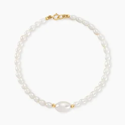 Histoire d'Or Bracelet Akil Or Jaune Perle De Culture