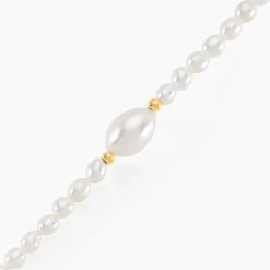 Histoire d'Or Bracelet Akil Or Jaune Perle De Culture