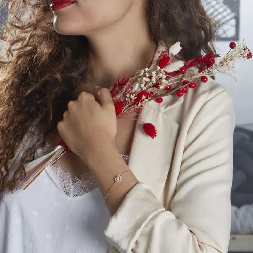 Bracelet Alais Plaqué Or Oxyde De Zirconium-Histoire d'Or Discount