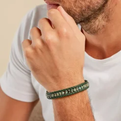 Histoire d'Or Bracelet Alassio Acier Blanc Turquoise