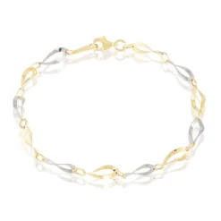 Bracelet Alejo Maille Fantaisie Or Bicolore-Histoire d'Or Outlet