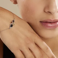 Bracelet Alexa Argent Blanc Ambre-Histoire d'Or Discount