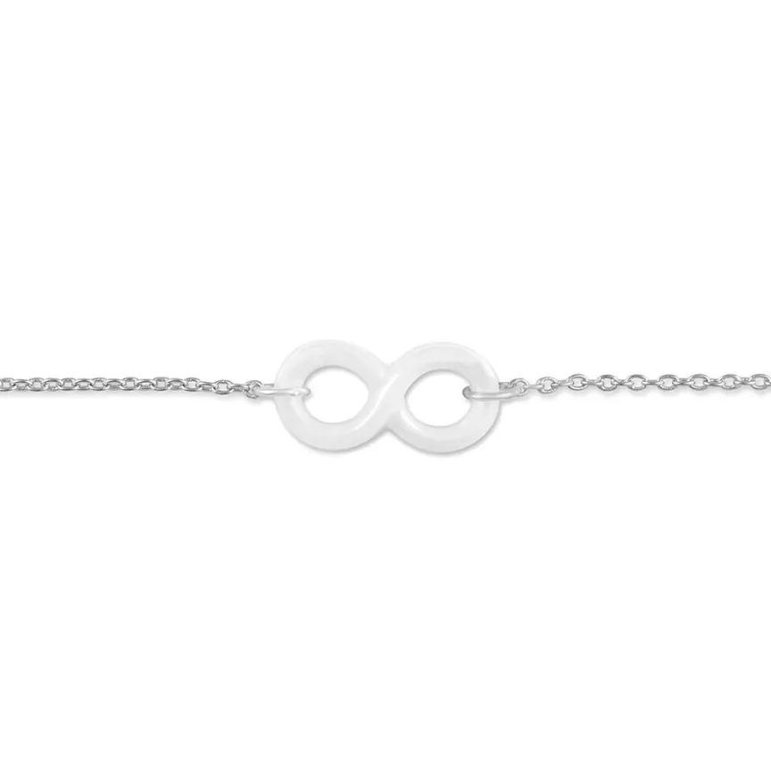 Bracelet Alicia Argent Blanc Céramique-Histoire d'Or Discount