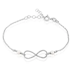 Histoire d'Or Bracelet Aliya Argent Blanc Pierre De Synthese