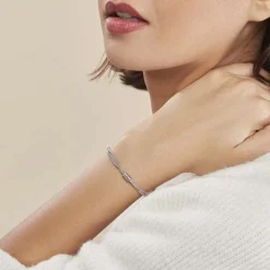 Histoire d'Or Bracelet Amaryllis Argent Blanc