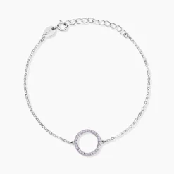 Histoire d'Or Bracelet Ambroisie Argent Blanc Oxyde De Zirconium