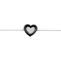 Bracelet Ana-paula Argent Blanc Céramique Et Oxyde De Zirconium-Histoire d'Or Outlet