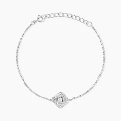 Histoire d'Or Bracelet Anasthase Argent Blanc Oxyde De Zirconium