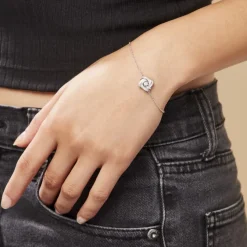 Histoire d'Or Bracelet Anasthase Argent Blanc Oxyde De Zirconium