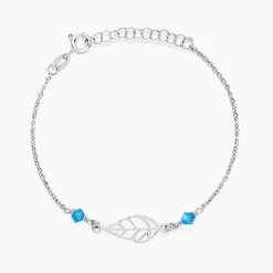 Histoire d'Or Bracelet Angelika Argent Blanc Pierre De Synthese