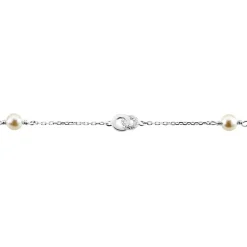 Histoire d'Or Bracelet Anilie Argent Blanc Perle D'imitation Et Oxyde De Zirconium