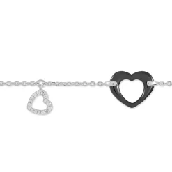 Histoire d'Or Bracelet Anissa Argent Blanc Céramique Et Oxyde De Zirconium