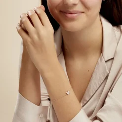 Bracelet Anne-lise Argent Rose Oxyde De Zirconium-Histoire d'Or New