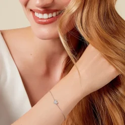 Histoire d'Or Bracelet Annouk Argent Blanc Oxyde De Zirconium