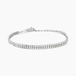 Bracelet Anthia Argent Blanc Oxyde De Zirconium-Histoire d'Or Hot